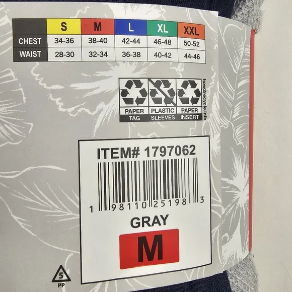 Tommy Bahama Men’s 2-Piece Relaxed Fit Lounge Set Gray & Blue Comfort Pajamas M - Picture 6 of 6